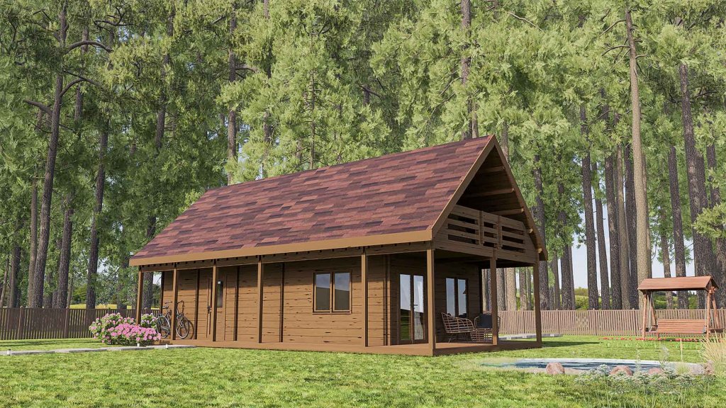 Insulated log cabin Grasse